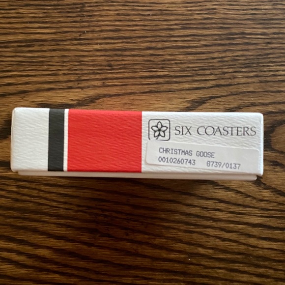 Vintage Pimpernel Christmas Goose Coasters Set of 6 - Picture 8 of 9